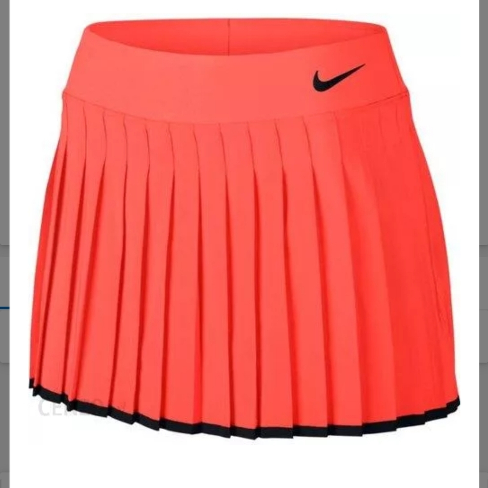 Nike Court Victory Skirt Lava Glow Black Sze XL